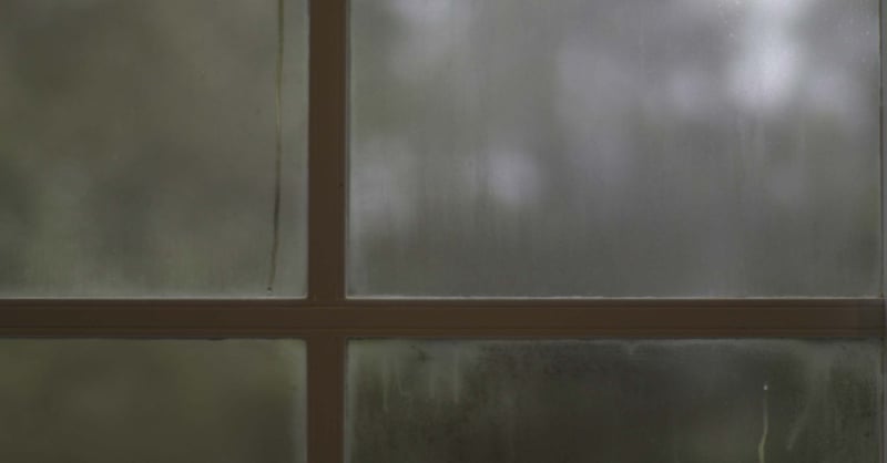 Condensation between window panes