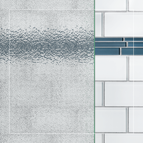 textured shower glass