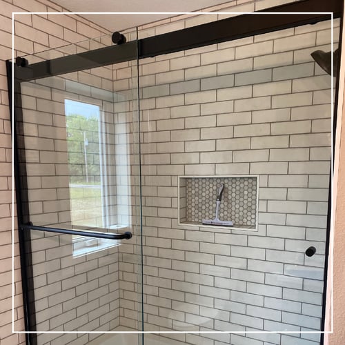 framed shower door