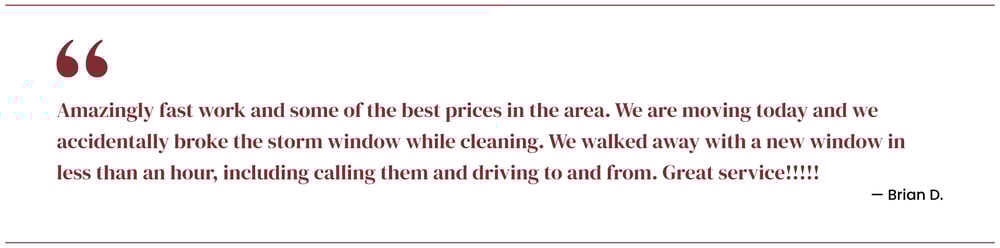 East Side Glass Customer Testimonial