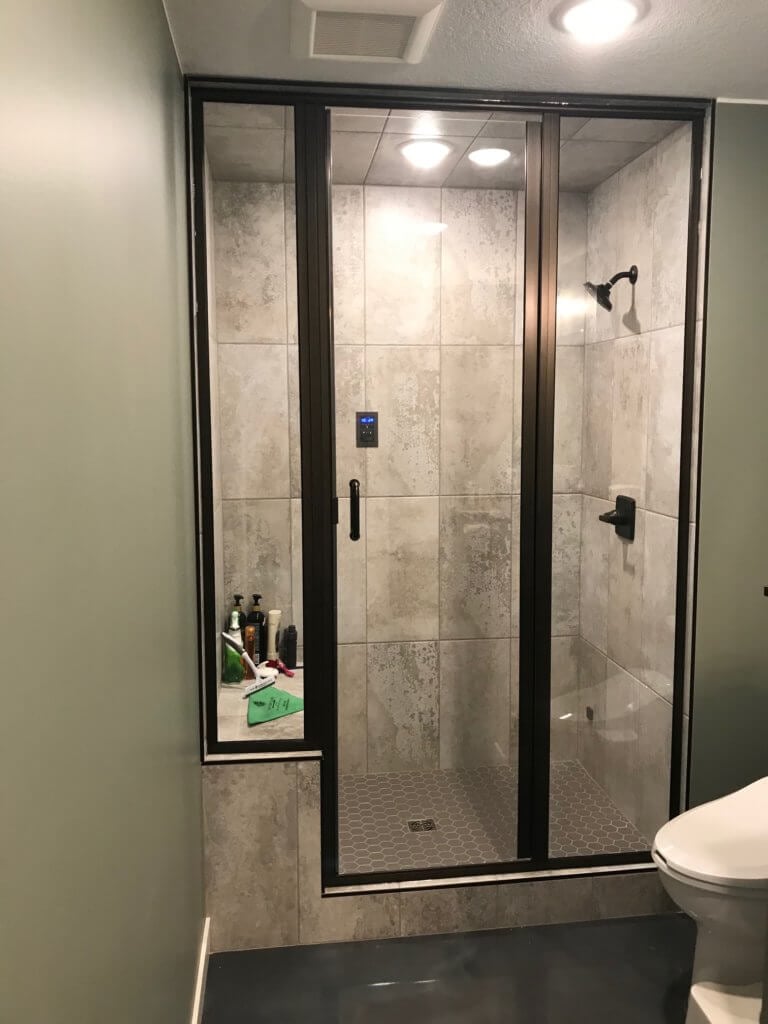 Glass shower door
