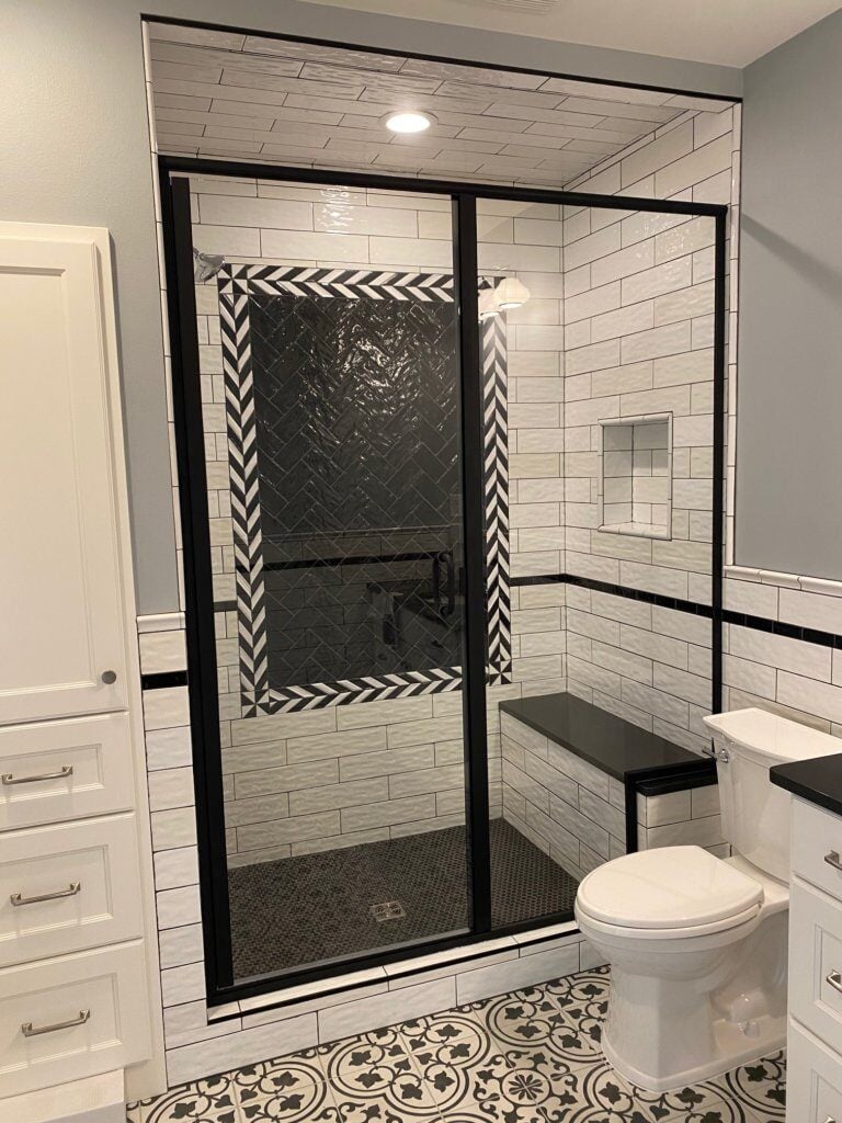 Glass shower door