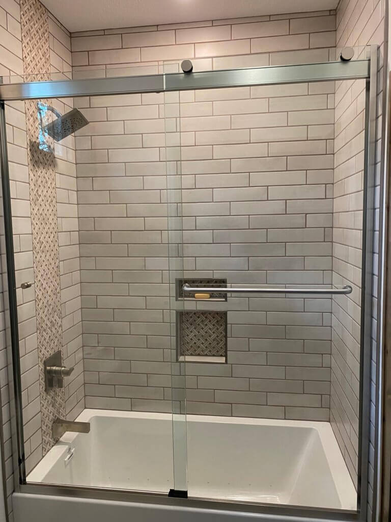 Glass shower door