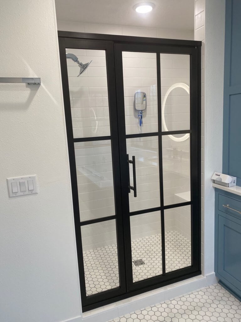 Glass shower door