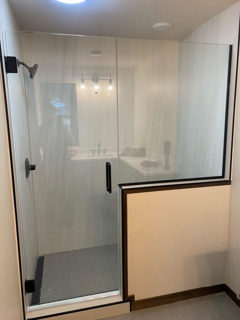 Glass shower door