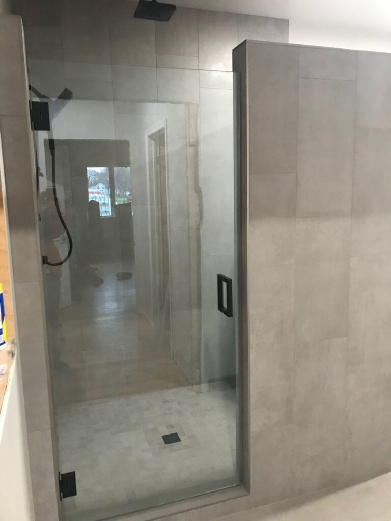 Glass shower door
