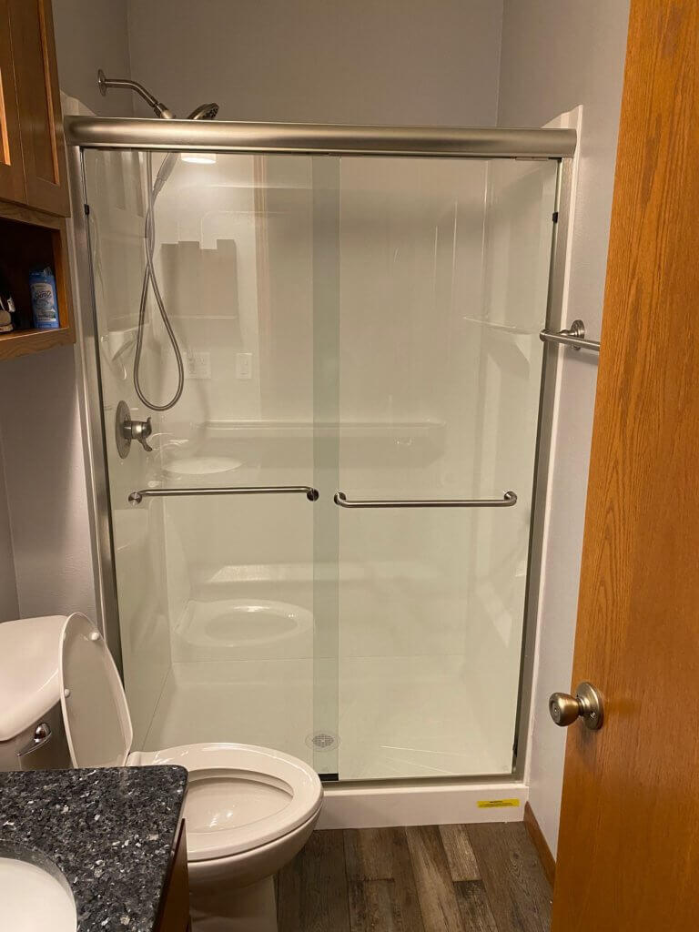 Glass shower door