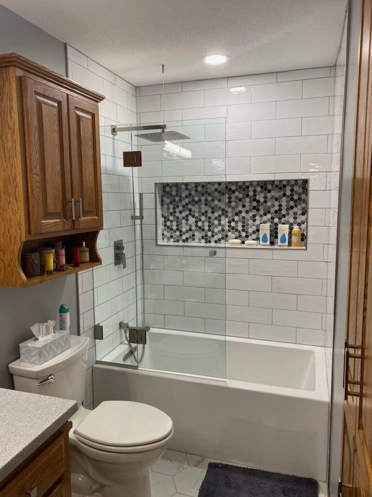 Glass shower door