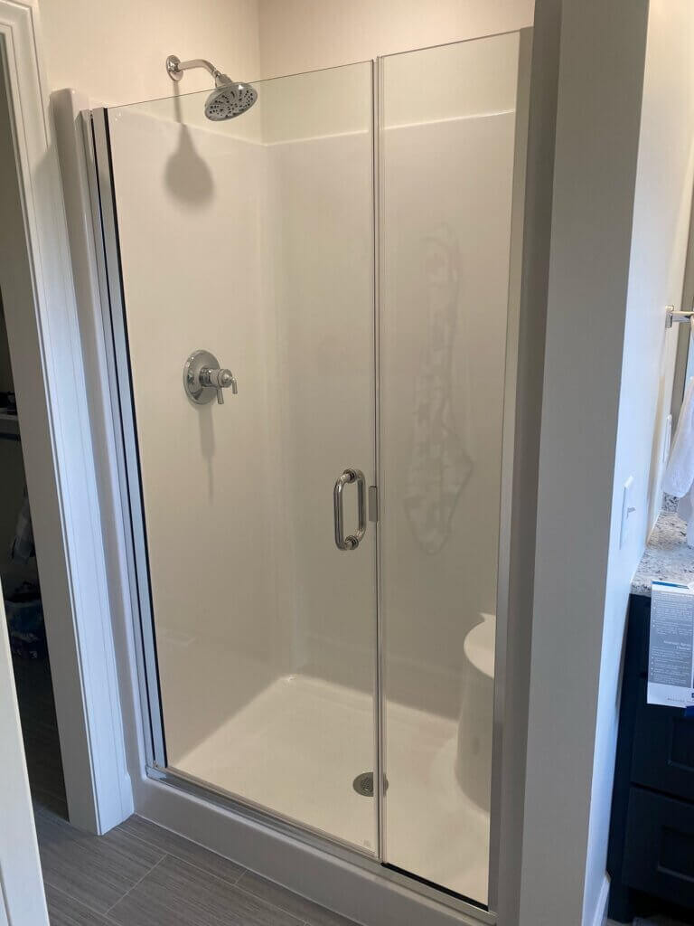 Glass shower door