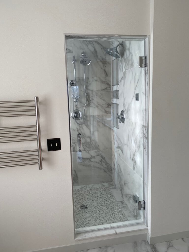 Glass shower door