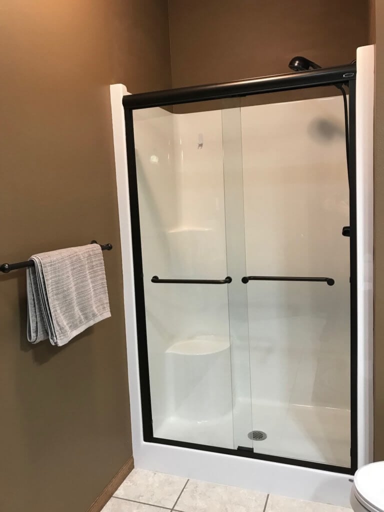 Glass shower door