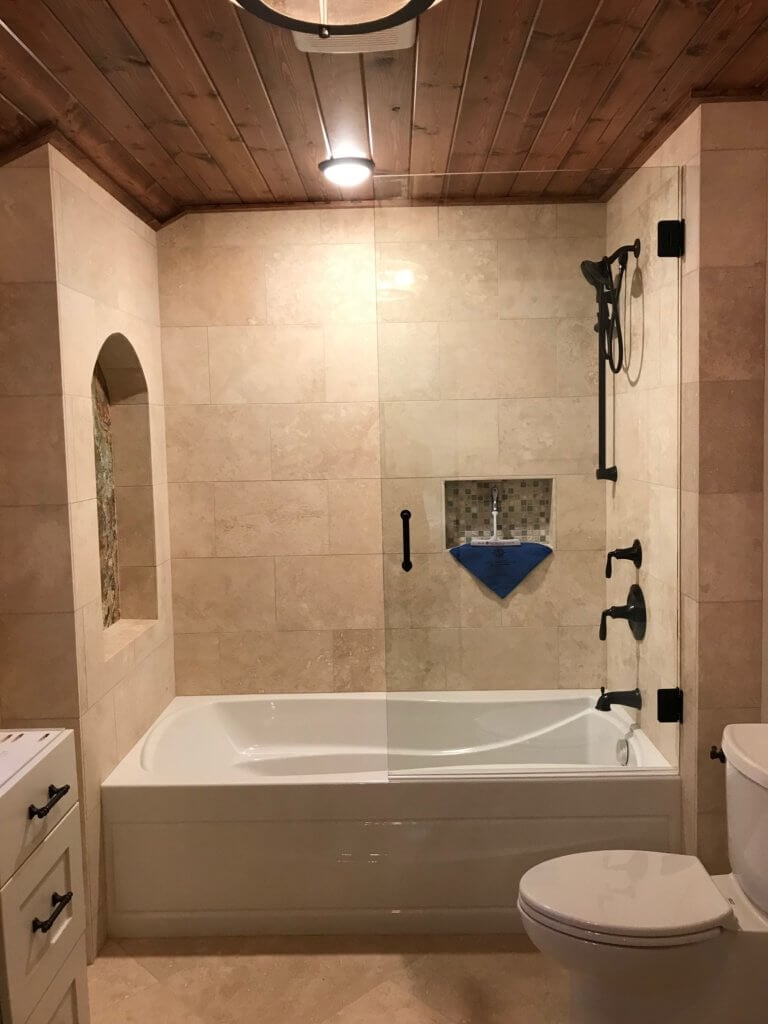 Glass shower door