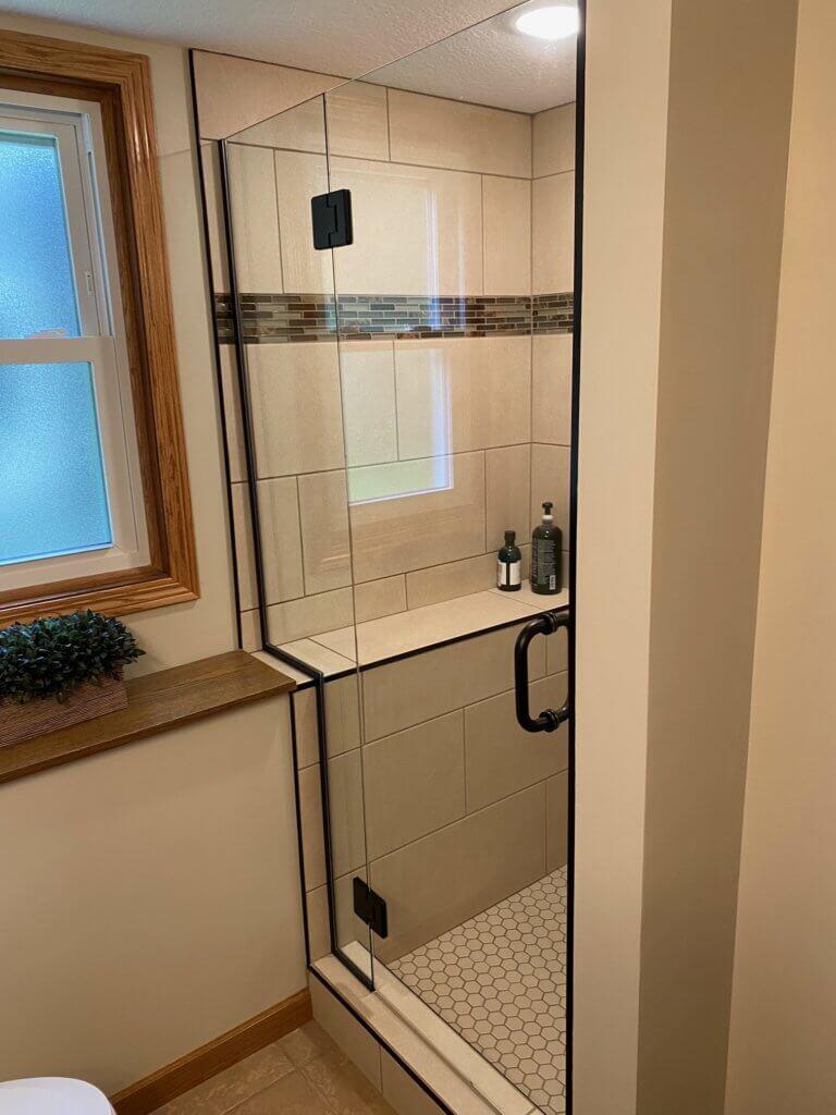 Glass shower door