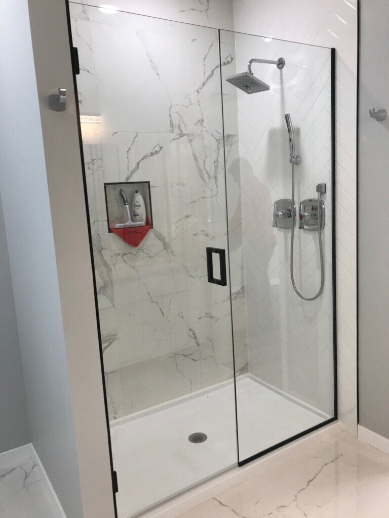 Glass shower door