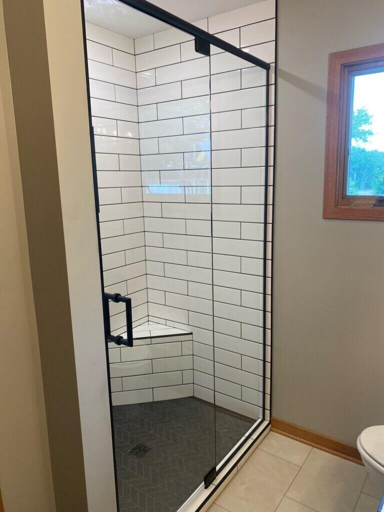Glass shower door