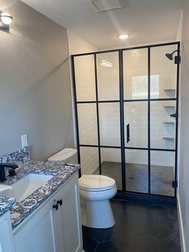 Glass shower door