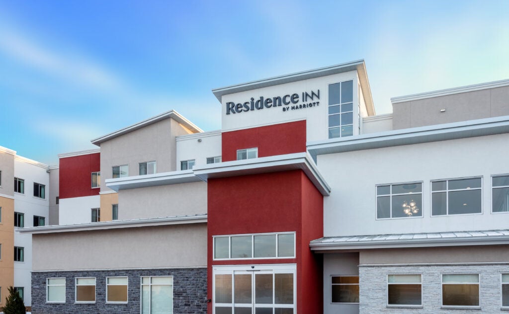 Residence Inn windows and glass doors