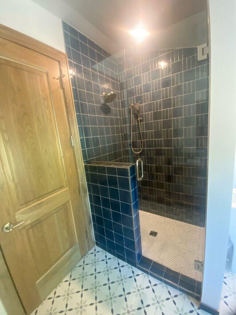 Glass shower door