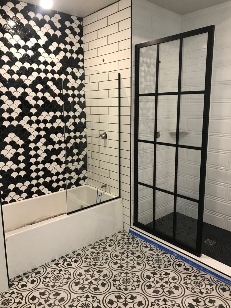 Glass shower door
