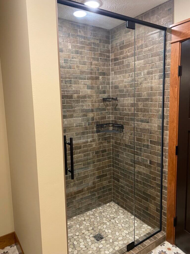 Glass shower door