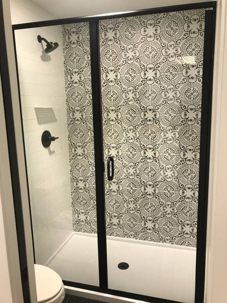 Glass shower door