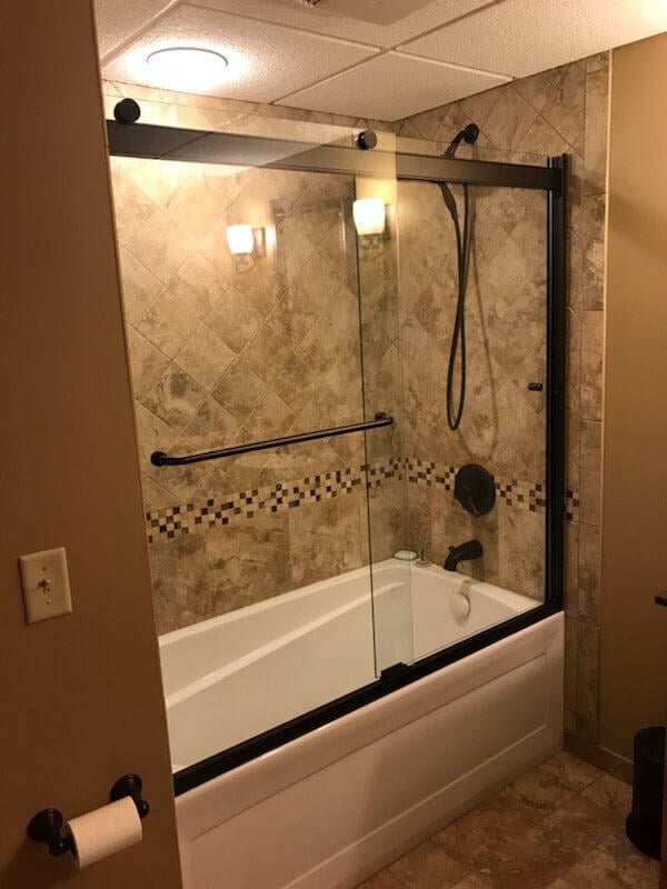 Glass shower door