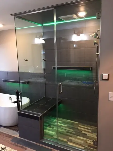 glass shower enclosure