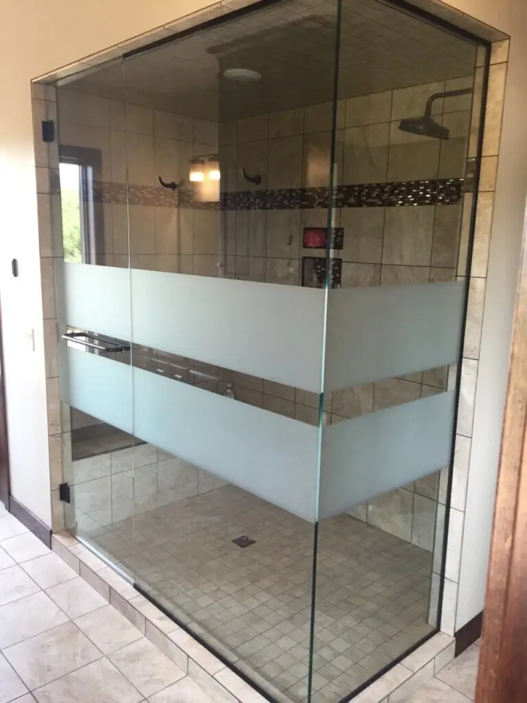 Glass shower door