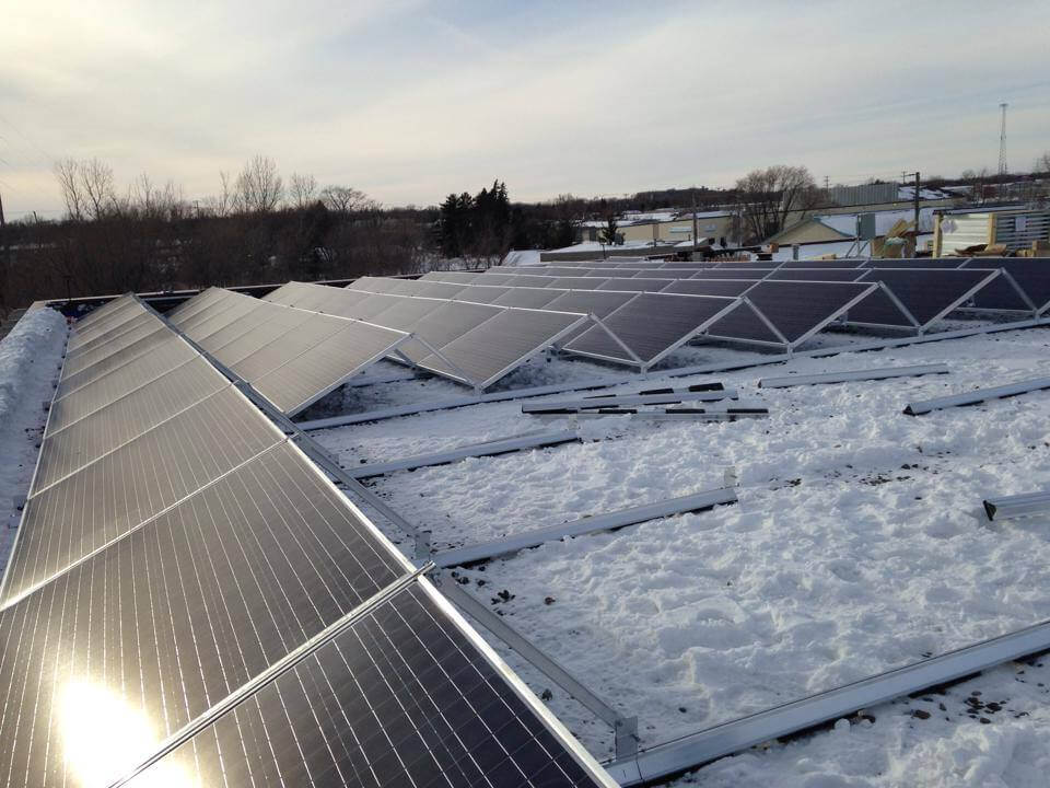 East Side Glass Adds Solar Panels to Roof