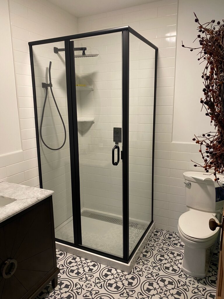 Custom Framed Shower Enclosure